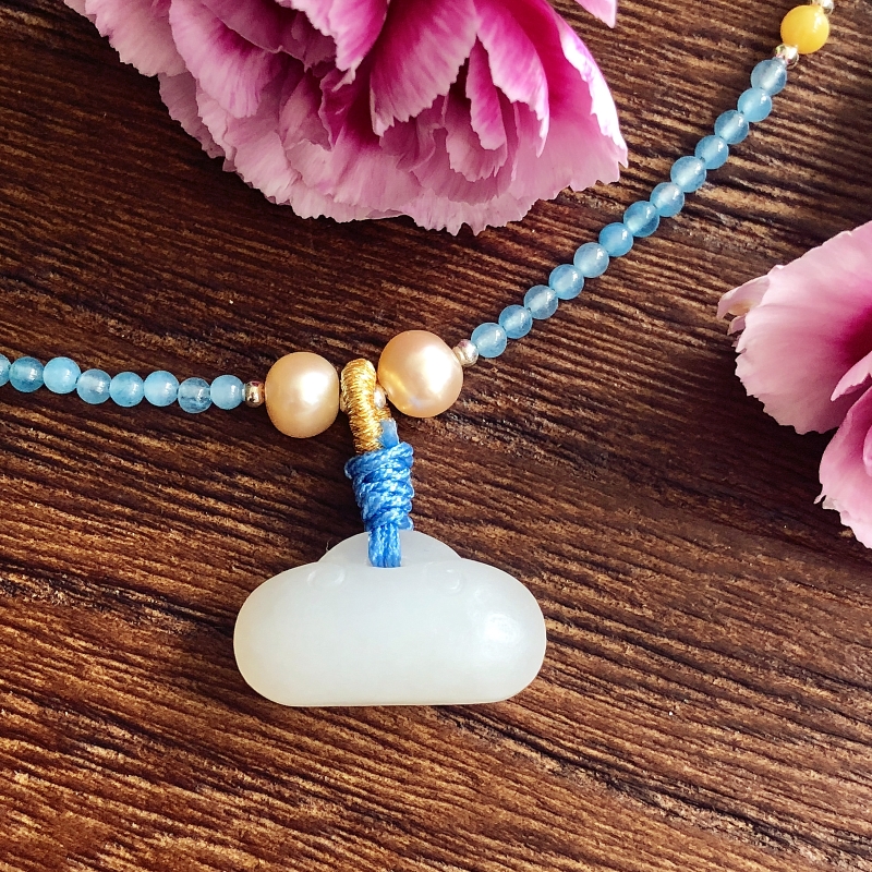 天然和田玉吊坠白玉平安锁挂件玉石平安锁玉坠女童自戴可定制